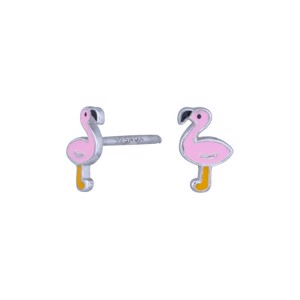 Børneørestikker med pink flamingo 7 mm